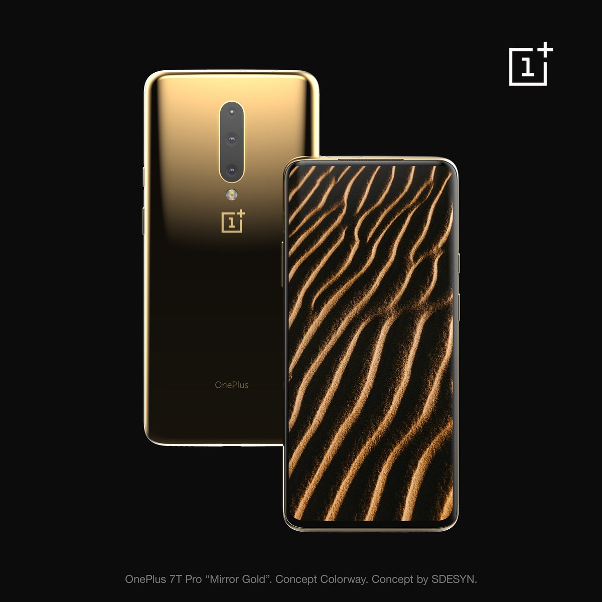 thesdesyn's tweet photo. @oneplus @OnePlus_IN 7T Pro "Mirror Gold" concept colorway. #oneplus #oneplus7pro #oneplus7t #oneplus7tpro #oneplus7tseries #concept #sdesyn https://t.co/gCaKV2HBYg