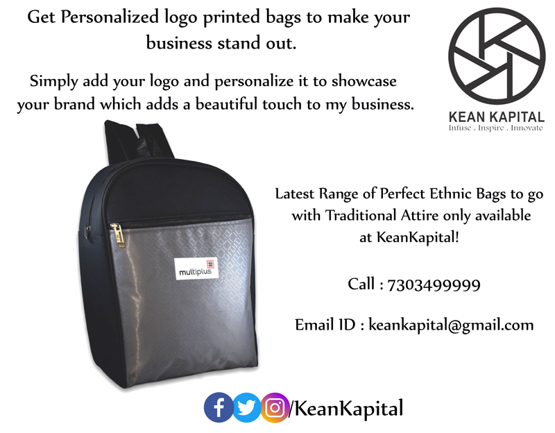 Get #personalisedlogoprintedbags to make your business stand out.
Latest range of perfect ethnic bags to go with Traditional attire only available at #KeanKapital
Call : 7303499999
Email ID : keankapital@gmail.com
#PersonalisedbagsBuyOnline #Customisedbags #Corporates