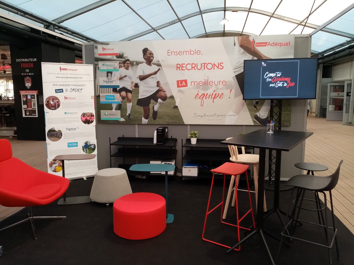 [ÉVÉNEMENT] Deuxième jour de Salon pour le Groupe Adèquat au @SportUnlimitech de Lyon, dédié au Sport et à l'innovation. L'importance d'être présent avec nos services et notre ADN qui inclu les saines valeurs du #sport. #GroupeAdequat #SimplementPourVous @TP_A_A