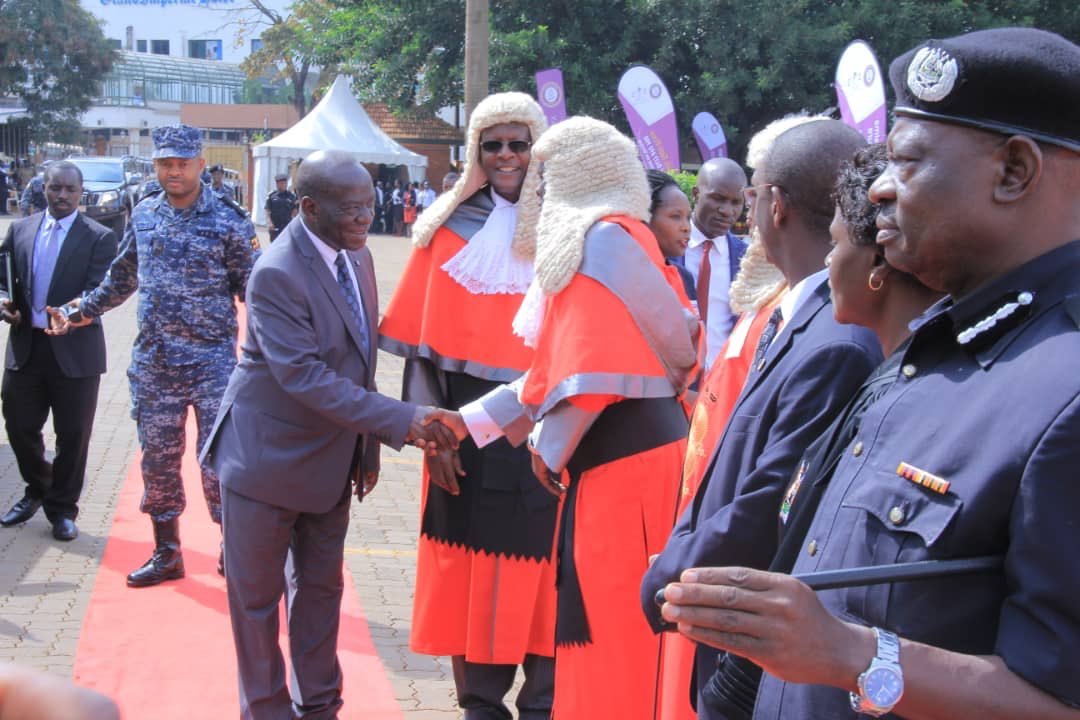 JudiciaryUG's tweet photo. Happening now: The 2nd Benedicto Kiwanuka Memorial Lecture underway at the Judiciary Headquarters gardens. The lecture is under the theme “The quest for Justice and Rule of Law.” https://t.co/ETzdLl6xty