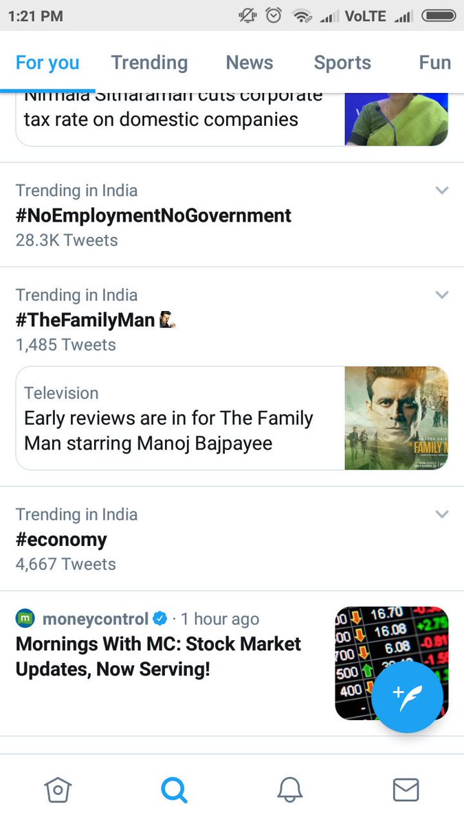 #TheFamilyMan trending  in India yay💃💃@priyamani6 <a href="/BajpayeeManoj/">manoj bajpayee</a>