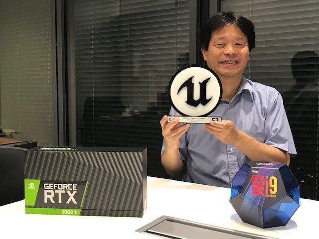 #FinalFantasy VII Remake producer Yoshinori Kitase and the rest of us on the #FF7R team would like to say a huge thank you to @unrealengine for the Unreal #E32019 Eye Candy Award!