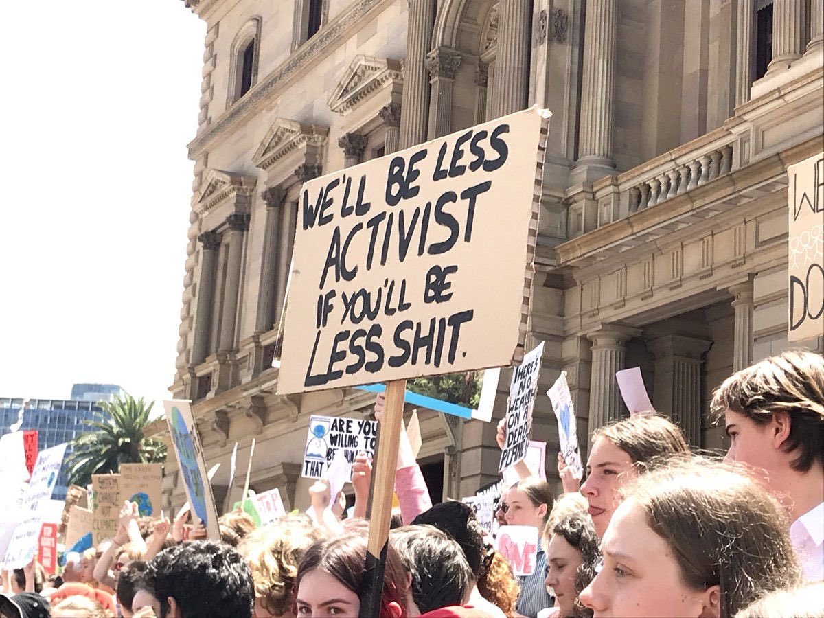 Boundless love and respect for the schoolkids out on strike today