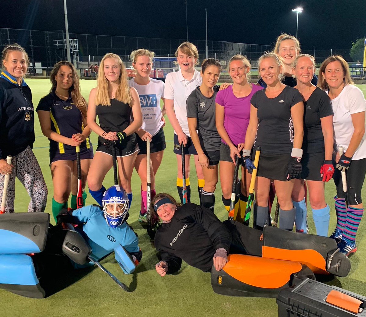 KWalt07's tweet photo. @TBBHockey Ladies Masters &amp; 3rd team squad members #intense #upgrade - really good session. https://t.co/4RBOgSHfw5