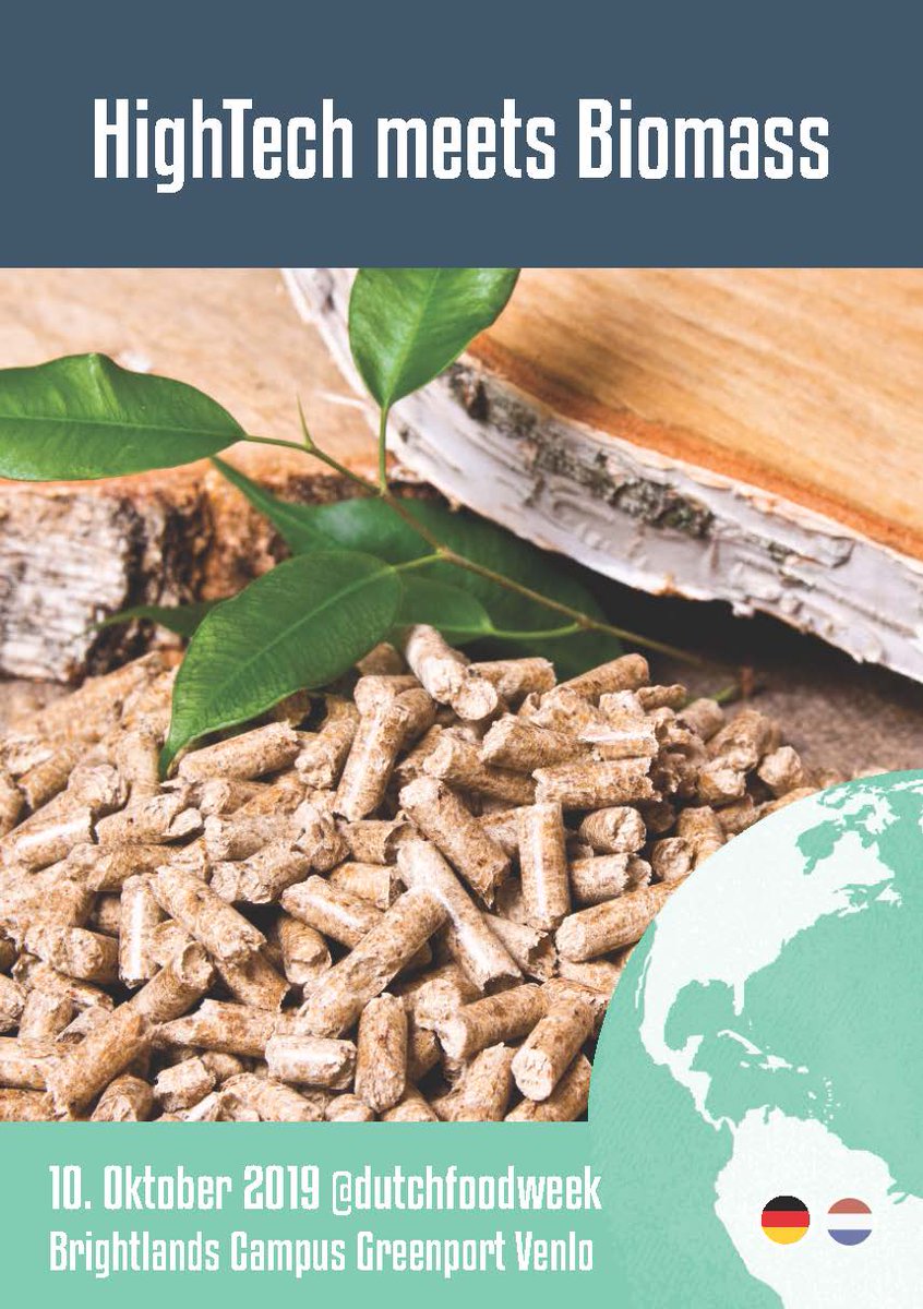 Unter dem Titel "Hightech meets Biomass" führen wir am 10. Oktober in Venlo @BL_CampusVenlo im Rahmen der @DutchFoodWeek eine große deutsch-niederländische Veranstaltung durch. Anmeldungen jetzt möglich: foodprotects.eu/event/hightech… #DFW19