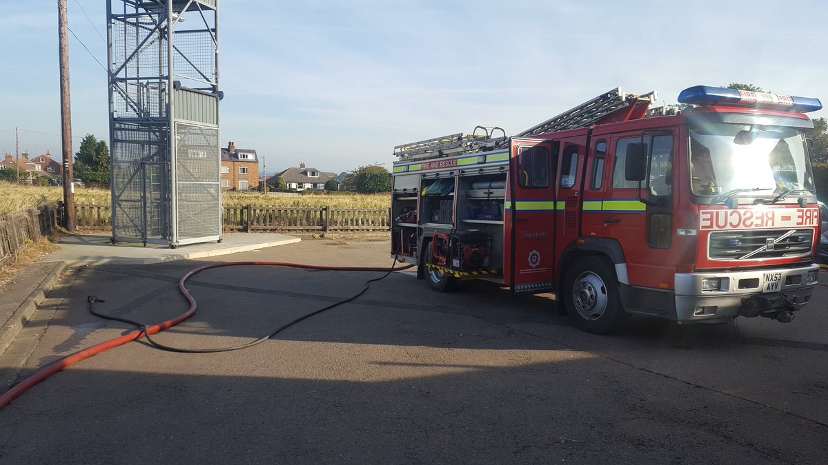 SNyfrs's tweet photo. All ready for the children from Sherburn School to visit our station this morning! A follow up to our visit to the school we did where we provided safety advice and a background of what we do. https://t.co/Ir9EuTE0gd