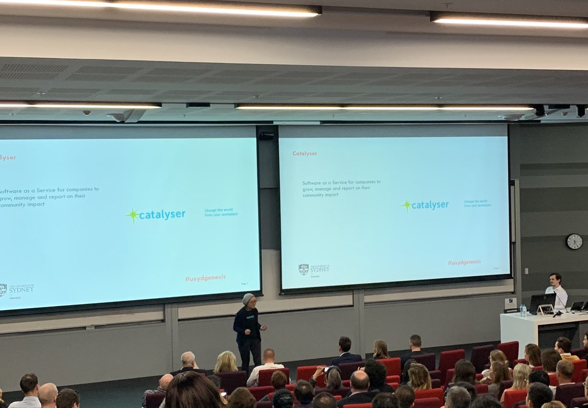 danbwinter's tweet photo. Great to see so many here at #usydgenesis supporting some great companies as they pitch for $25,000 👏🏼 @Sydney_Uni @CatalyserGiving https://t.co/qhHGwtgl5e
