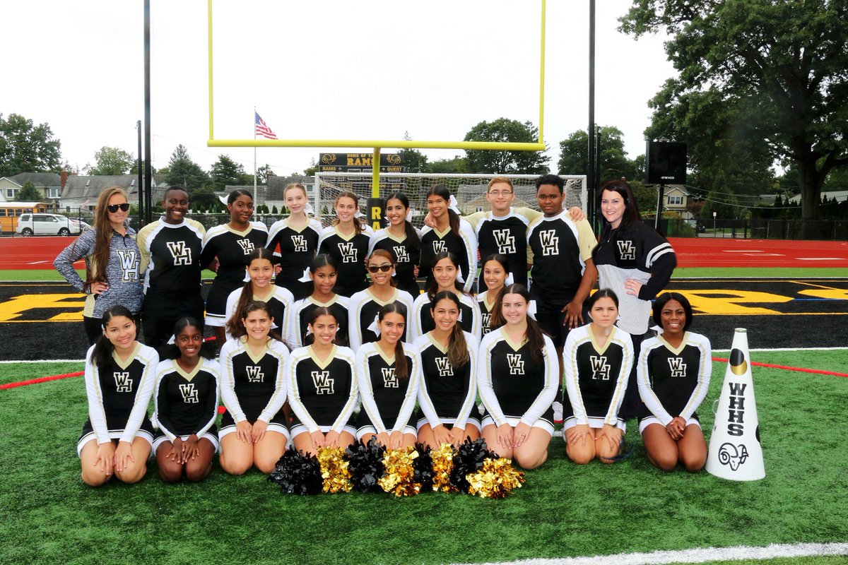 WHVcheer's tweet photo. This crew is ready for homecoming and ready for our new season!!!! #RamFam #RamPride @whathleticsdept @WH_HighSchool @WhufsdRams 🖤💛🖤💛 https://t.co/WzI0SNYrkz