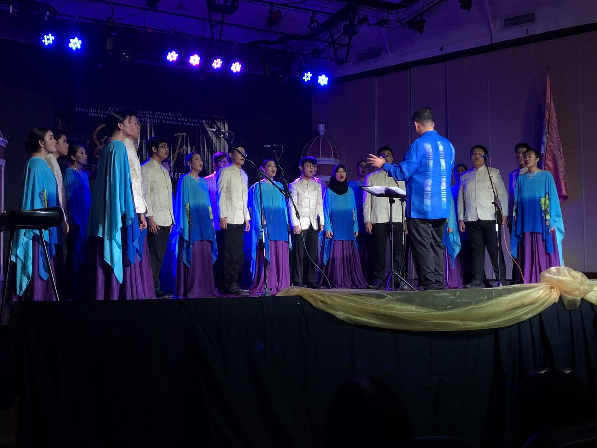 CEUmanila's tweet photo. HAPPENING NOW: CEU Singers Manila’s Thanksgiving Concert “Shout for Joy” at the LA Auditorium 🎶💜 https://t.co/7ymbvYwzTF