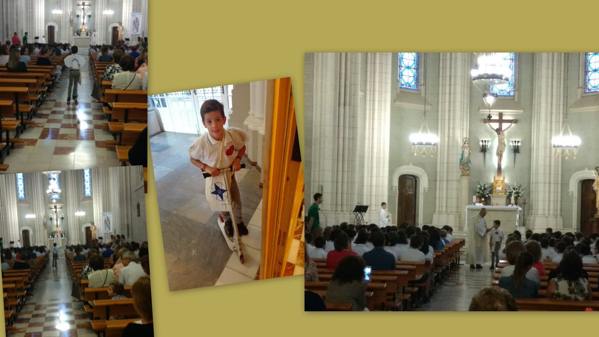 CSJVillafranca's tweet photo. Esta mañana un ángel muy especial rondaba por nuestros pasillos @CSJVillafranca y visitaba a los alumnos y familias de #Primaria reunidos para cantar la #Salve de los viernes a la Virgen. Seguro que alguno se acuerda de él #Pastoral #Queru @pastoralMAGIS @educsi @LoyolaFundacion https://t.co/qEMrvqPxVL