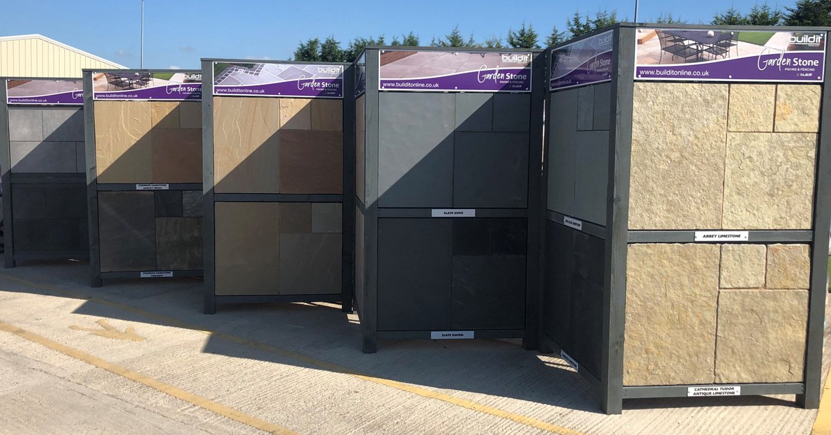 We have installed some additional paving display stands <a href="/builditglos/">Buildit</a> Cam 👍