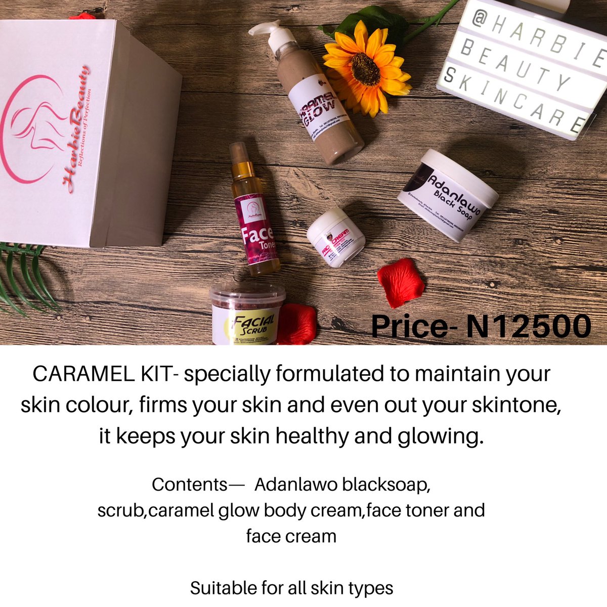 This is all you need for a healthy and glowing skin all day long! Very safe and free from chemicals 💯 
To order, send a Dm or use our WhatsApp link.
⠀⠀
#skincareproducts #ibadanskincare #skincarelagos #harbiebeauty #organicskincare