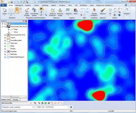 OakarServices's tweet photo. GeoMedia GIS software, enables you to do hotpots detection and extract specific areas that the incidence is highly expected to occur.
#GeoMediaGISsoftware #HotspotAnalysis https://t.co/LAAKj6M6xn