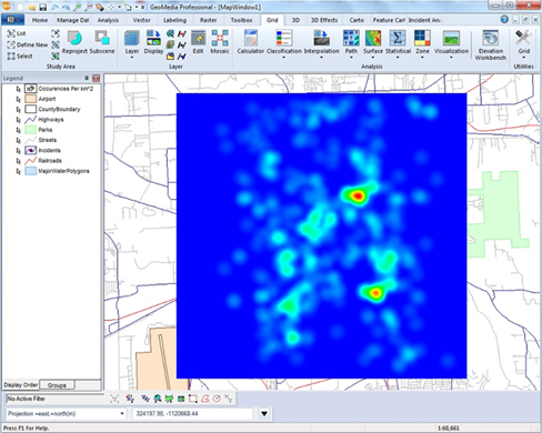 OakarServices's tweet photo. GeoMedia GIS software, enables you to do hotpots detection and extract specific areas that the incidence is highly expected to occur.
#GeoMediaGISsoftware #HotspotAnalysis https://t.co/LAAKj6M6xn