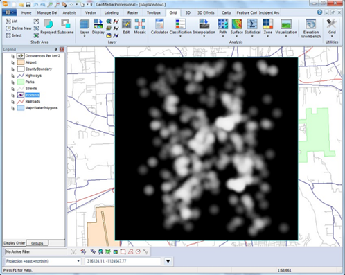 OakarServices's tweet photo. GeoMedia GIS software, enables you to do hotpots detection and extract specific areas that the incidence is highly expected to occur.
#GeoMediaGISsoftware #HotspotAnalysis https://t.co/LAAKj6M6xn