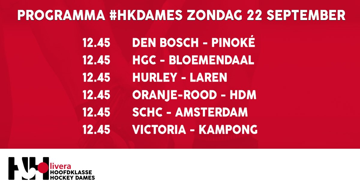 HCOranjeRood's tweet photo. Er wacht ons weer een heerlijk hockeyweekend. Vanavond speelt HC Oranje-Rood Heren 1 thuis de streekderby tegen HC Den Bosch (20.30 uur), zondag is het om 12.45 uur tijd voor HC Oranje-Rood Dames 1 vs HDM. En dan daarna gezellig op de club naar PSV-Ajax kijken. #prettigweekend https://t.co/z4c23dky81