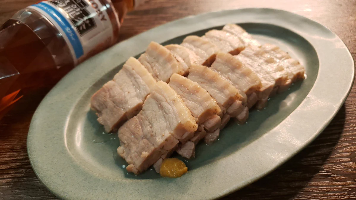 サントリー烏龍茶で簡単！？「レンジ 烏龍チャーシュー」の作り方！