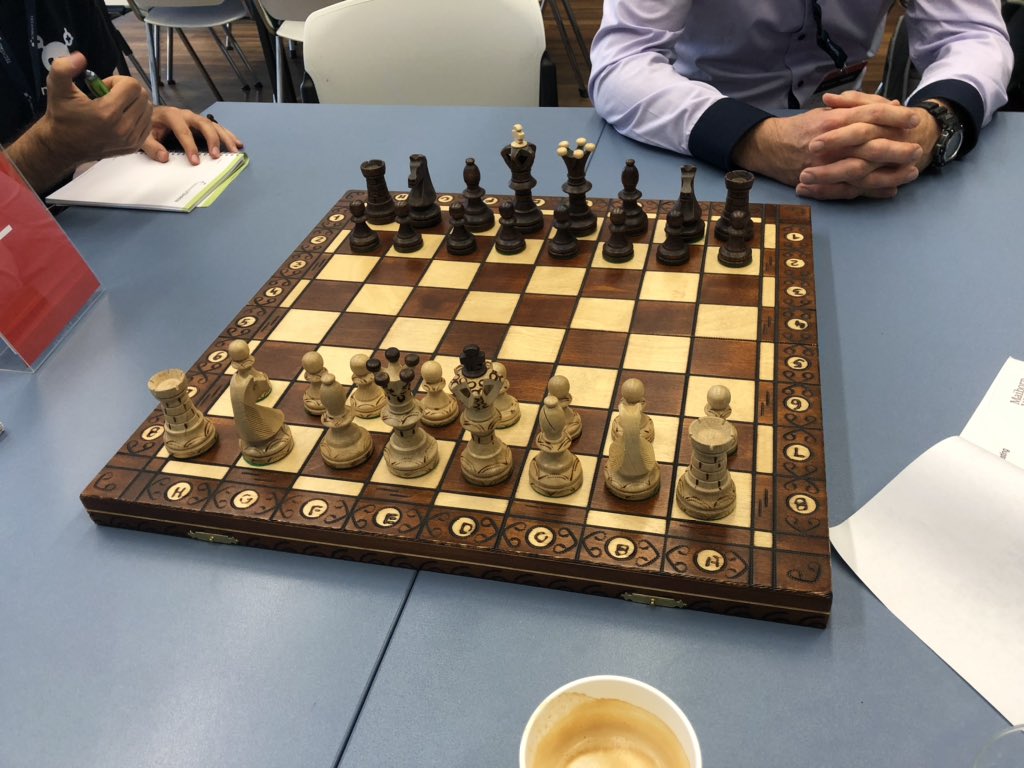 dasmulli's tweet image. #MobTesting workshop at #ATVIE19 involving chess no have no clue what’s about to happen but I’m excited!