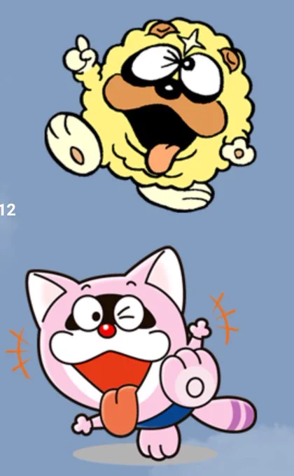 原作獅子丸とポコニャンのスタンプ、やってることはほぼ同じでシンメか?ってレベルなのに、清潔感において圧倒的に差があるのなぜ 