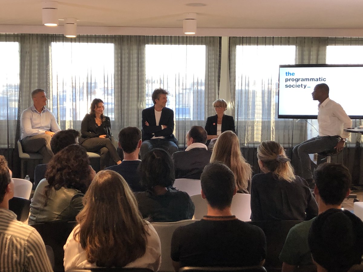 Yahoobusinessfr's tweet photo. #TheProgrammaticSociety, émission tournée hier, en Live dans nos locaux ! “Fake news &amp; advertising industry : fake friends or fake enemies ?” avec @irurzunaurelie @lnchartier Gregori Arietta &amp; @david_lacombled. Merci à @Juvillier pour ce beau projet ! Contenu disponible bientôt. https://t.co/MYjJ4I8pBx