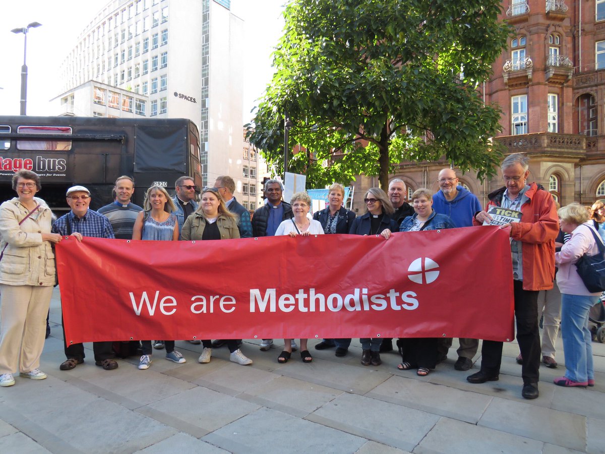 thegingerMC's tweet photo. #WeAreMethodist #ClimateStrikes #Manchester @MandSmethodists @MethodistGB https://t.co/GpTIcF4ulP