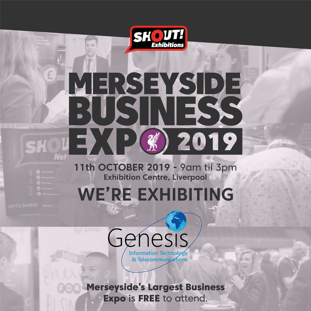 GenesisITTelec1's tweet photo. Just three weeks to go until the Merseyside Business Expo, come down and see us, and keep it to yourselves, but there might be an all new world famous Genesis IT pen. Sssssh. #shout #expo2019 #genesisit #worldfamouspens https://t.co/r502bEttkT