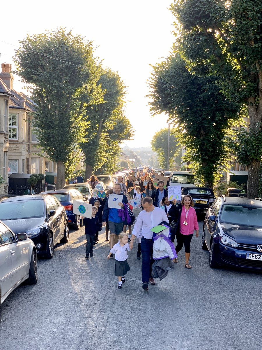 StBonsPrimary's tweet photo. “CLIMATE CHANGE IS NOT A LIE, DO NOT LET OUR PLANET DIE!” sang out from our amazing children and parents on @GloucesterRoad this morning with @ThangamMP #YouthStrike4Climate https://t.co/Lv8HPnurKO