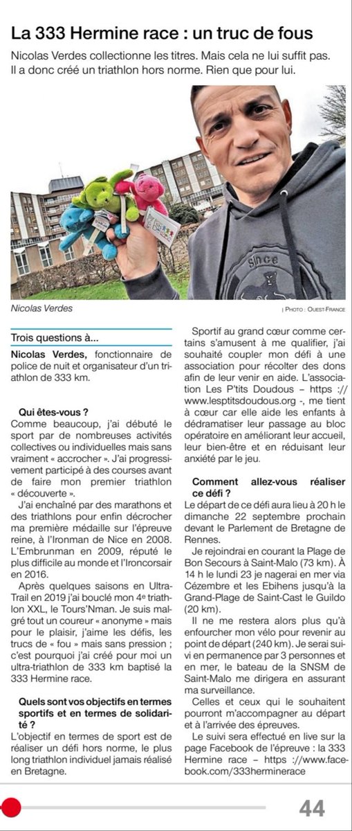 PDoudous's tweet photo. J-2 avant le Grand Départ!😉
@Nico35760 partira dimanche 20h du Parlement de Bretagne @metropolerennes pour ce #Ultratriathlon #solidaire #333km
Pour nous soutenir:  https://t.co/UViIPP047E
@OuestFrance @ouestfrance35 @CHURennes #GroupeDoudous @VilleSaintMalo @ille_et_vilaine https://t.co/PH62stEGLf
