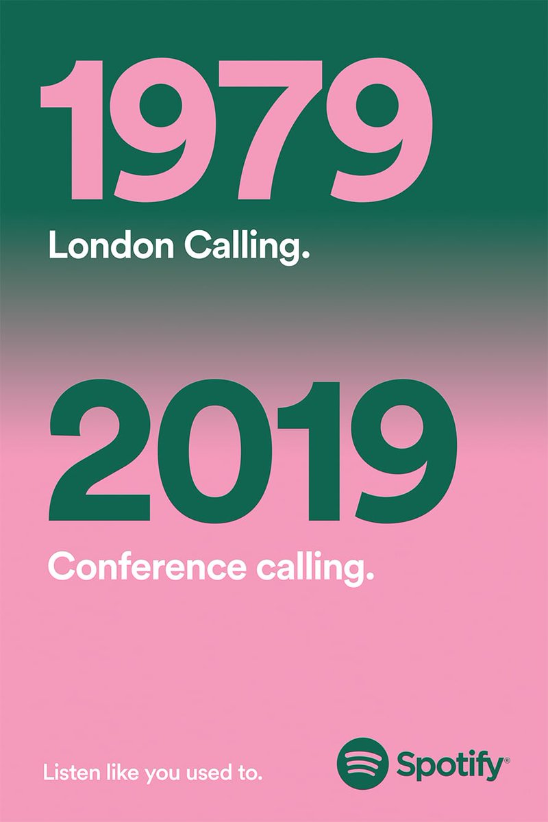 laReclame's tweet photo. Spotify n'a pas oublié la génération X et rend hommage aux ados des années 80 et 90 avec la campagne "Listen Like You Used To" de l'agence londonienne Who Wot Why #print #outdoor https://t.co/XMXHJlSwjB