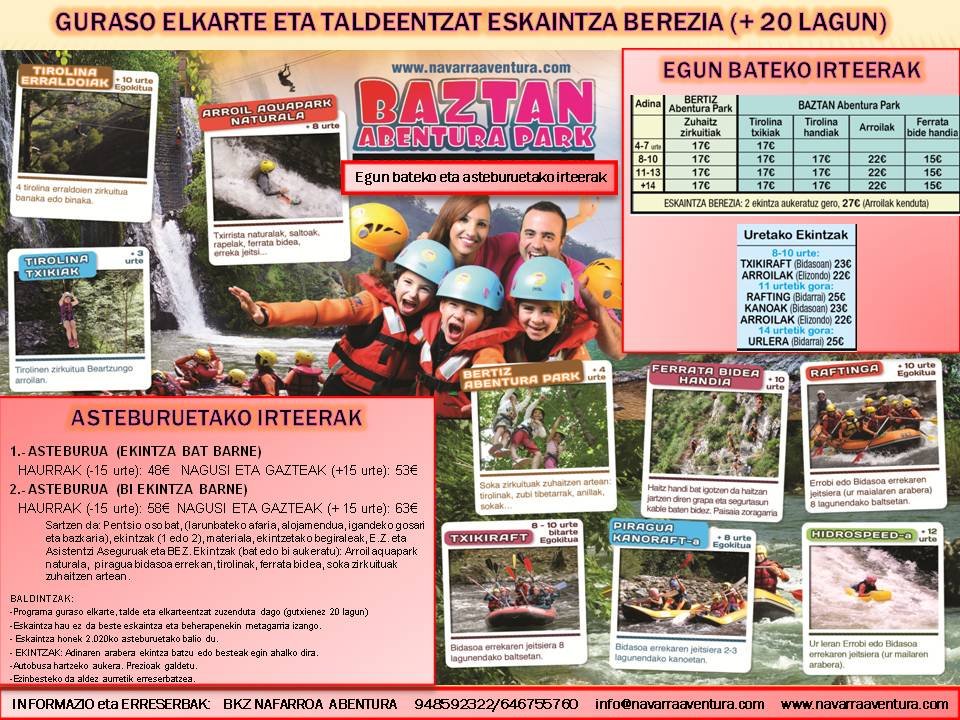 BKZNavarraAvent's tweet photo. Kaixo!!! Elkarte eta taldeentzat prestatu ditugun eskaintzen informazioa bidaltzen dizuegu. Informazio gehiagorako https://t.co/IU1iYhdZ58 web orrian sartu edo 948592322 telefonora deitu dezakezue. Eskermile!!! https://t.co/9LNGCs5gX2