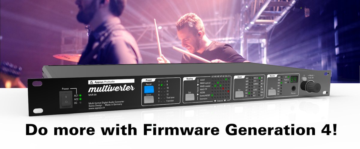 SynthaxAudioUK's tweet photo. Appsys ProAudio have released a new firmware update for their fantastic Multiverter, with support for DiGiCo, Soundcraft, Studer & Harman desks via the optional MTA-64 breakout box! #appsys #proaudio
Find out more and download the update here: https://t.co/88EdQ9kGXd https://t.co/wrOkGw8aEV