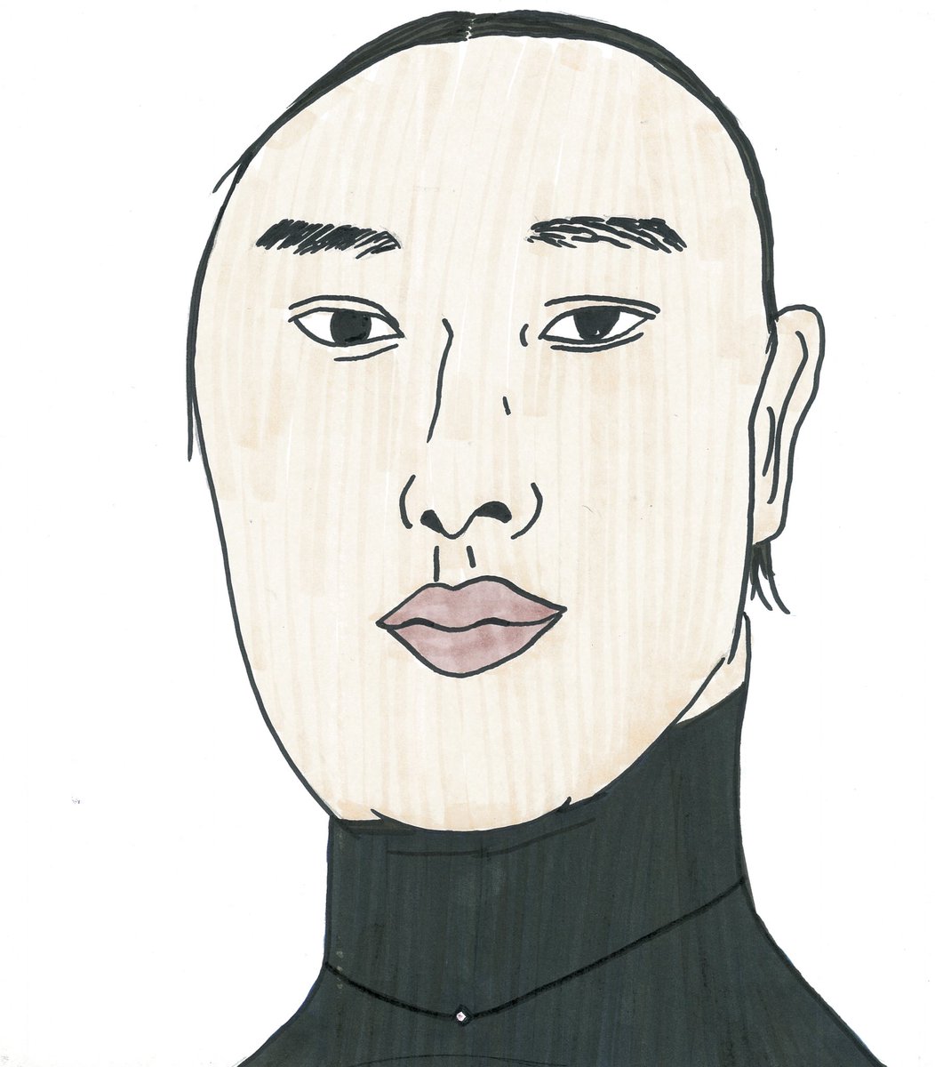 似顔絵 さえない似顔絵55】 ビスケットブラザーズ 原田 #さえない似顔絵