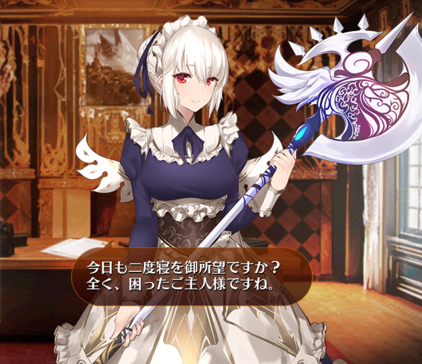 桐月 Onlooker 7 アズレンは白髪キャラが非常に多くて メイド以外の白髪巨乳赤目キャラも多数いますね 自分も白髪 キャラ好きなので眼福です こちらのメイドのシリアスはドレスや水着の衣装もあってそれぞれ装いも変わります Wikiのキャラ一覧が参考になる