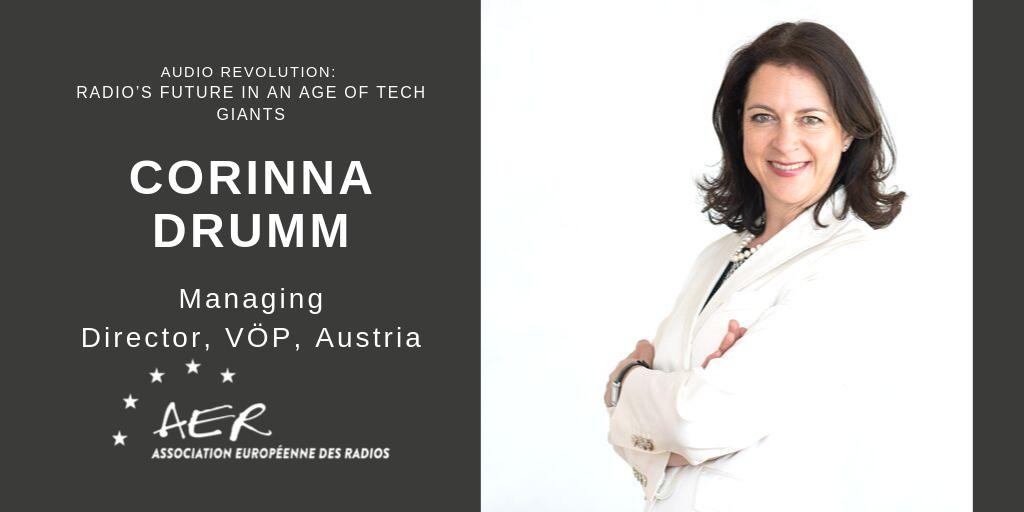Welcome to <a href="/CorinnaDrumm/">Corinna Drumm</a>, another great speaker joining the discussion on the #future of #radio at #AER2019Conference | Brussels | 9 October |<a href="/Europarl_EN/">European Parliament</a>  - More speakers to be announced soon –> stay tuned aereurope.org/aer-2019-confe…