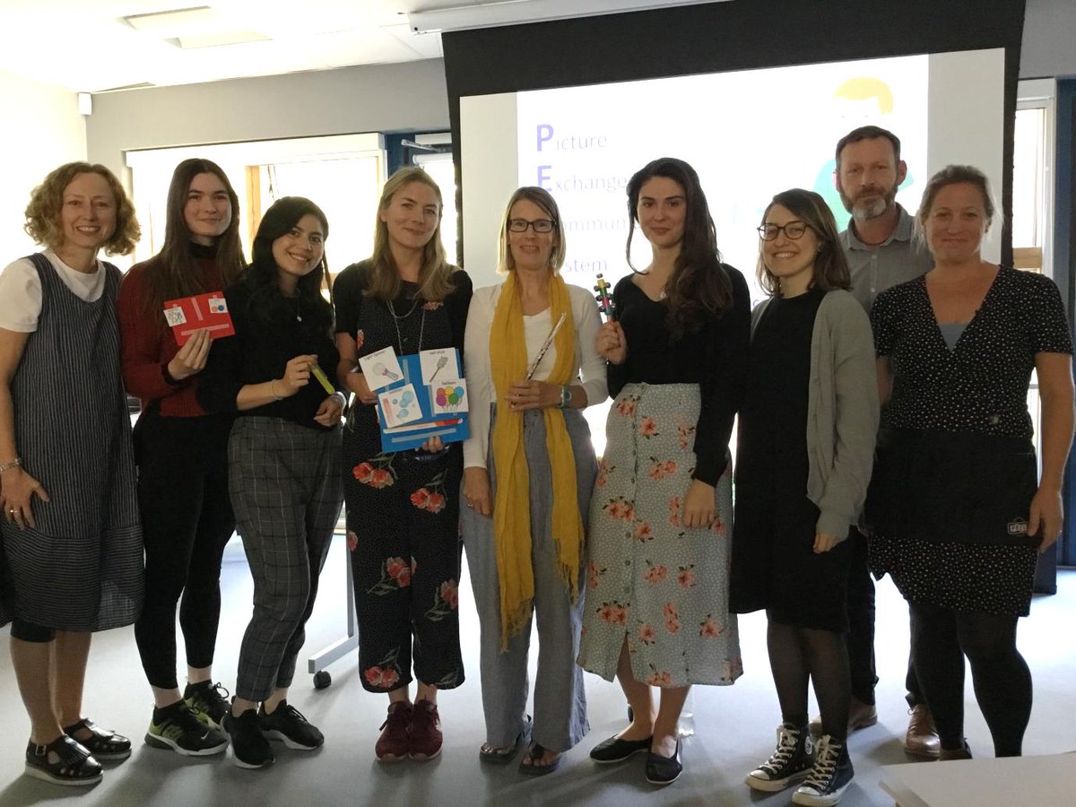 talkingWhitSLTs's tweet photo. Some of our team joined other Camden SLTs on a 2 day training workshop recently with @PECS_UK. This training will help us to support lots of #Camden kids with #ASD and #SEN to communicate their wants and needs #autism #SEN #SLTchats #pictureexchangecommunicationsystem https://t.co/NfemNcJqcc