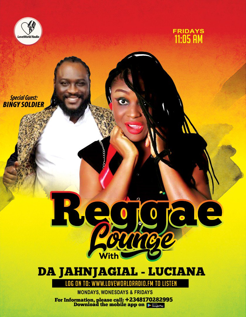 eternallifereal's tweet photo. #ReggaeLounge with I LUCIANA featuring da bredrin - @Bingysoldier LIVE on @LoveworldRadio
Cyan wait!
#rootsreggae #gospelreggae #gospelmusic #gospel #loveworld https://t.co/7SIVTc7Ktt