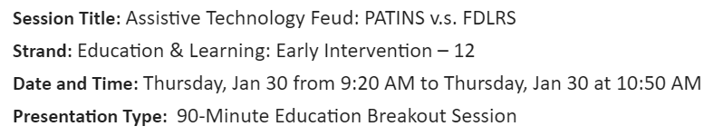 attipscast's tweet photo. Hey @ksuding & @Spedtechmia3 I just got word. It's ON like Donkey Kong! Thursday, January 30th at 9:20am in sunny Orlando, Florida at @atiaorg @atiaorlando. We FEUD! SURVEY SAYS...Be there! #atchat https://t.co/qMqqqqf9GF