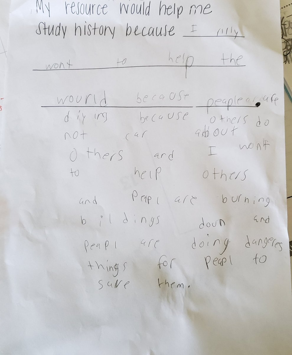RachelToy3's tweet photo. Yesterday we looked at resources and items that help us make worldly connections to our lives and history. One student "average" and another "low". Sometimes they just need ample opportunity.. https://t.co/TRwdJgeAGL