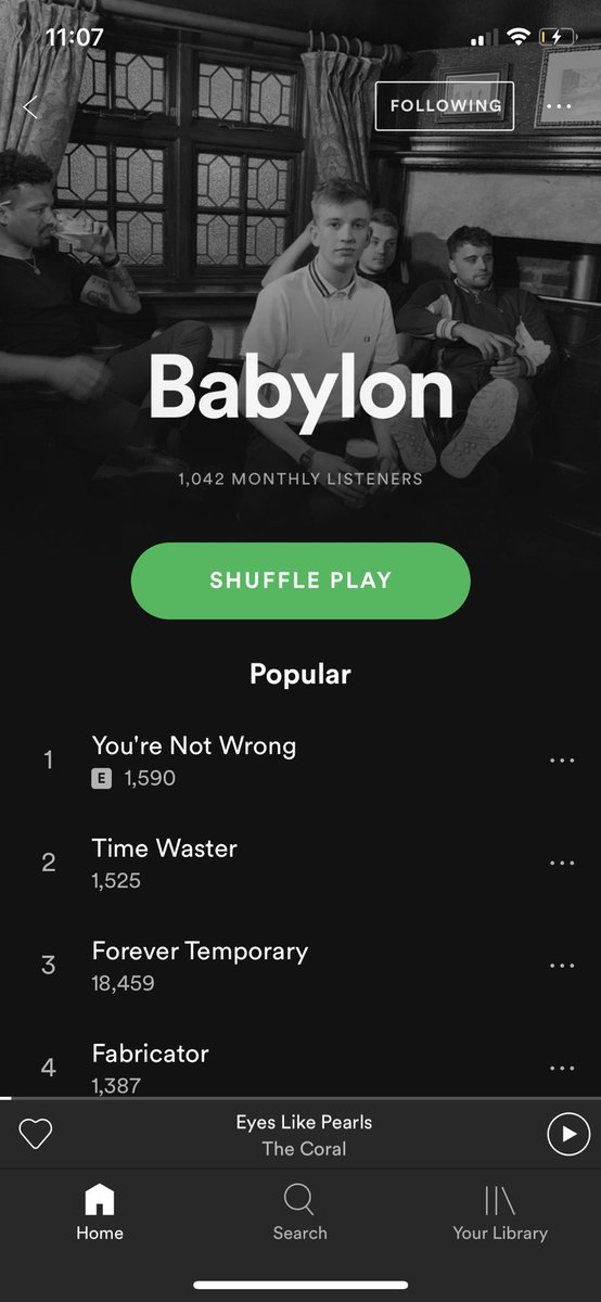 Over 1500 streams on Time Waster in just a couple of days 💥 

You can stream it now here 👉 open.spotify.com/track/7n7Y6RLl… 

Tomorrow we play <a href="/jimmysMCR/">Jimmy's Manchester</a> with <a href="/This_Feeling/">This Feeling</a> less than 20 tickets knocking about!