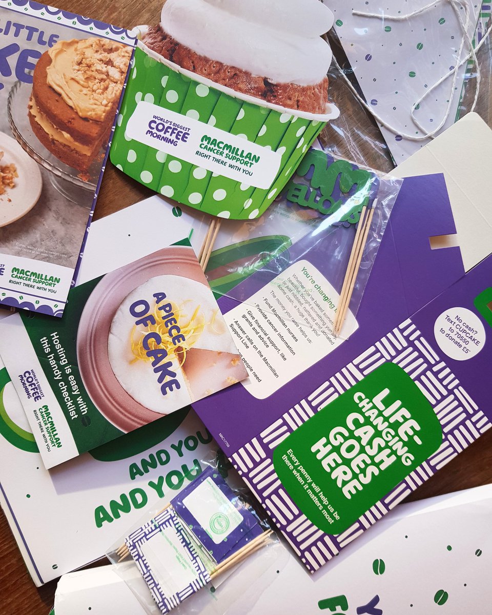 Its arrived!!! Our @macmillancoffee kit is here...we can't wait to get our bake on to raise money for charity this time next week! 🍰🍰🍰 #macmillancoffeemorning #raisingmoneyforcharity #exchangebarleicester #culturalquarterleicester