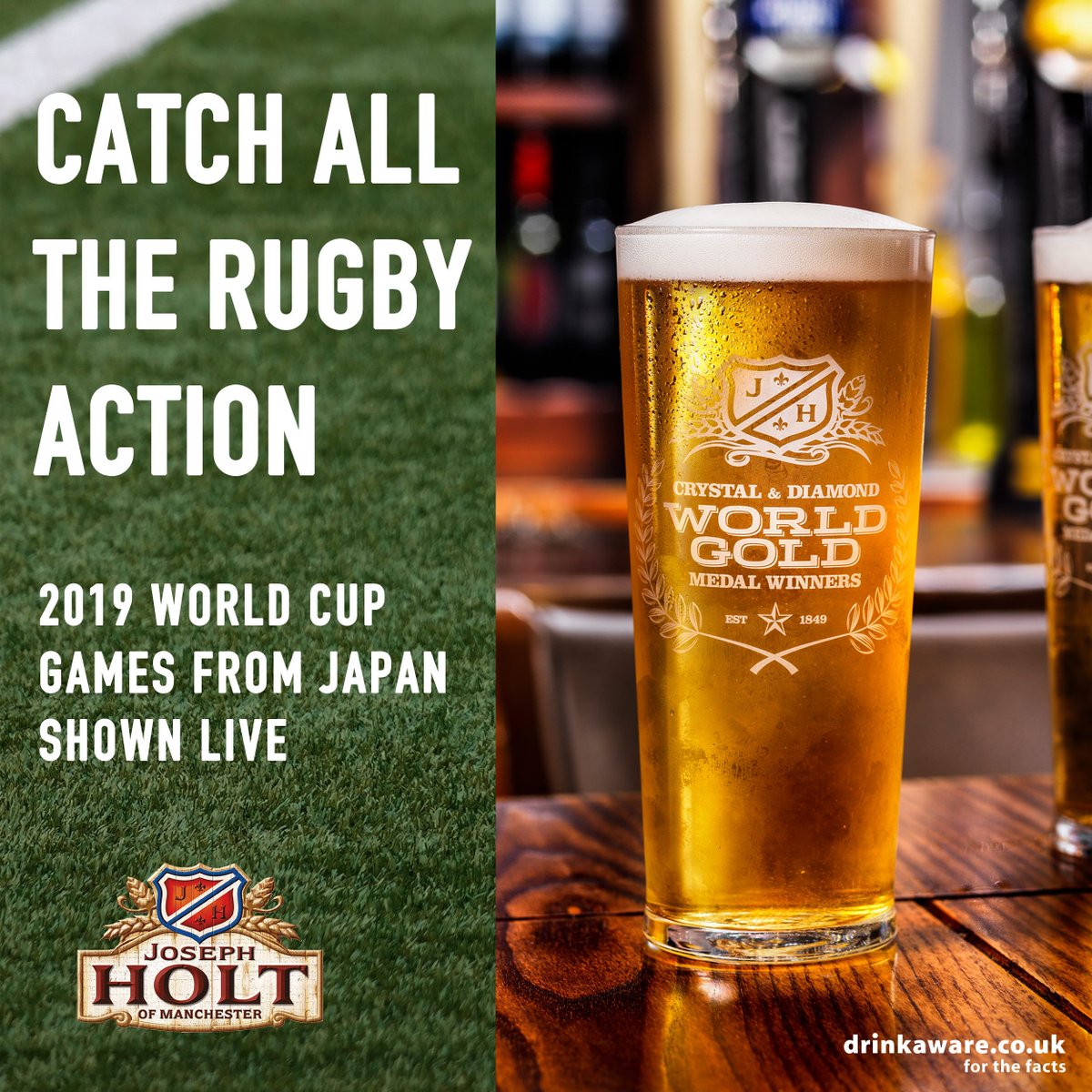 Rugby World Cup 2019 is here! Set to be a fantastic open tournament- who do you fancy?

England? 
Double reigning champs New Zealand? 
World #1 Ireland?
Six nation champs Wales?

KOs are early but our pubs will be showing the later matches incl England v Tonga on Sunday #RWC2019