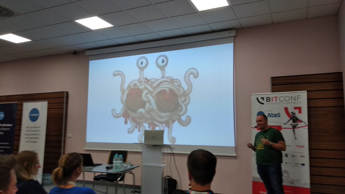 crooveck's tweet photo. @MaciekGajdzica o tym jak uniknąć kodu spaghetti i czego można się nauczyć od programistów wysokopoziomowych w świecie embedded na @bITconf_pl 

#bITconf2019 https://t.co/80LJdDqyLQ