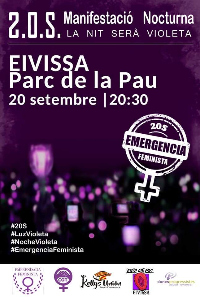 FigaPic's tweet photo. Esta tarde nos vemos en las calles. #20S #EmergenciaFeminista #Ibiza #Eivissa https://t.co/RWjBGHnkY9