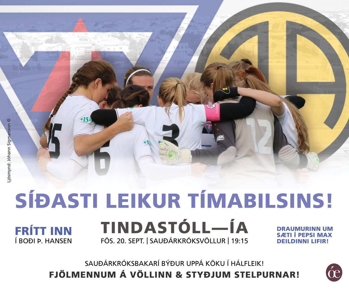 GAMEDAY !!
<a href="/Inkassodeildin/">Inkasso-Deildin</a> 
⏱️19:15
🏟️KS-Völlurinn
🆚@ia_akranes
Frítt á völlin í boði Þ.Hansen
Sauðárkróksbakarí býður uppá köku í hálfleik
<a href="/pepsimaxdeildin/">Pepsi Max deildin</a>  2020 ??
ÁFRAM TINDASTÓLL