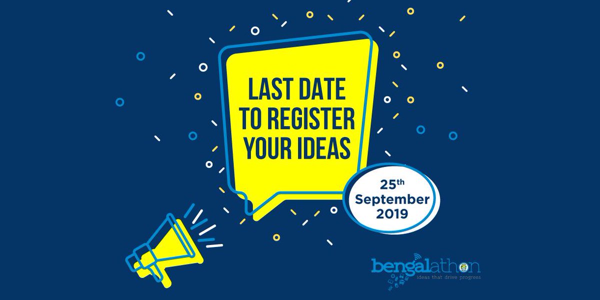 bengalathon's tweet photo. Only 5 days left for seizing the opportunity. Register for Bengalathon 2019 and get your tech-based ideas recognized at a national scale: https://t.co/q97ygED8og #Hackathon #Technology #Bengalathon #Innovation #DITEWB https://t.co/dYdSDv4Rem