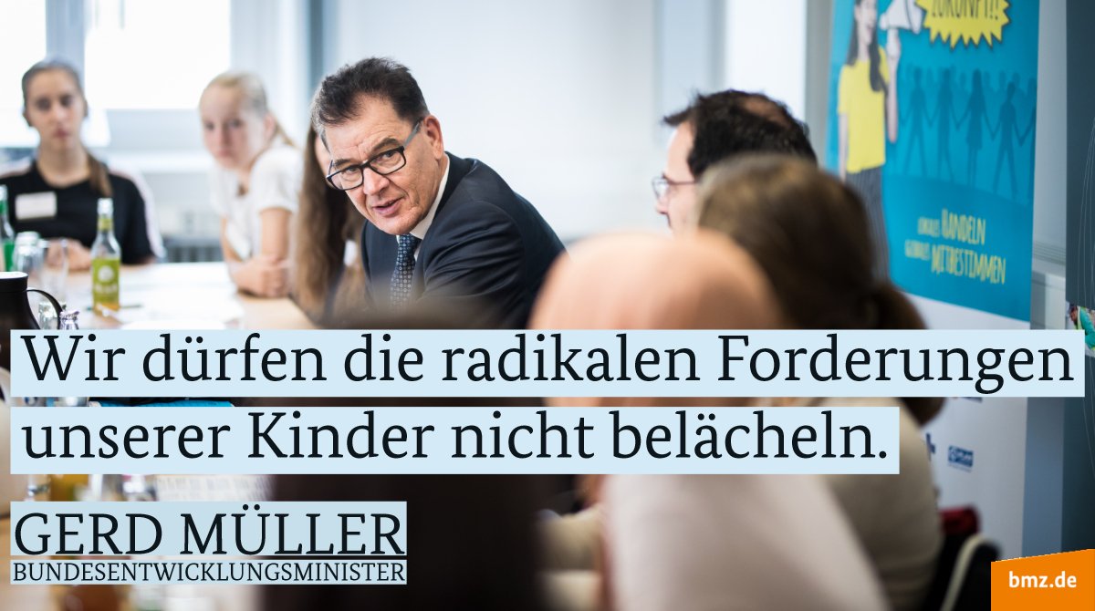 Wir dürfen radikale Forderungen von #Fridays4Future nicht belächeln, sondern müssen selbst radikal denken, um #Klimaschutz voranzubringen, fordert Minister Müller in der <a href="/wiwo/">WirtschaftsWoche</a>
. Z.B. mit einer Energie- und Klimapartnerschaft mit #Afrika. #AlleFuersKlima