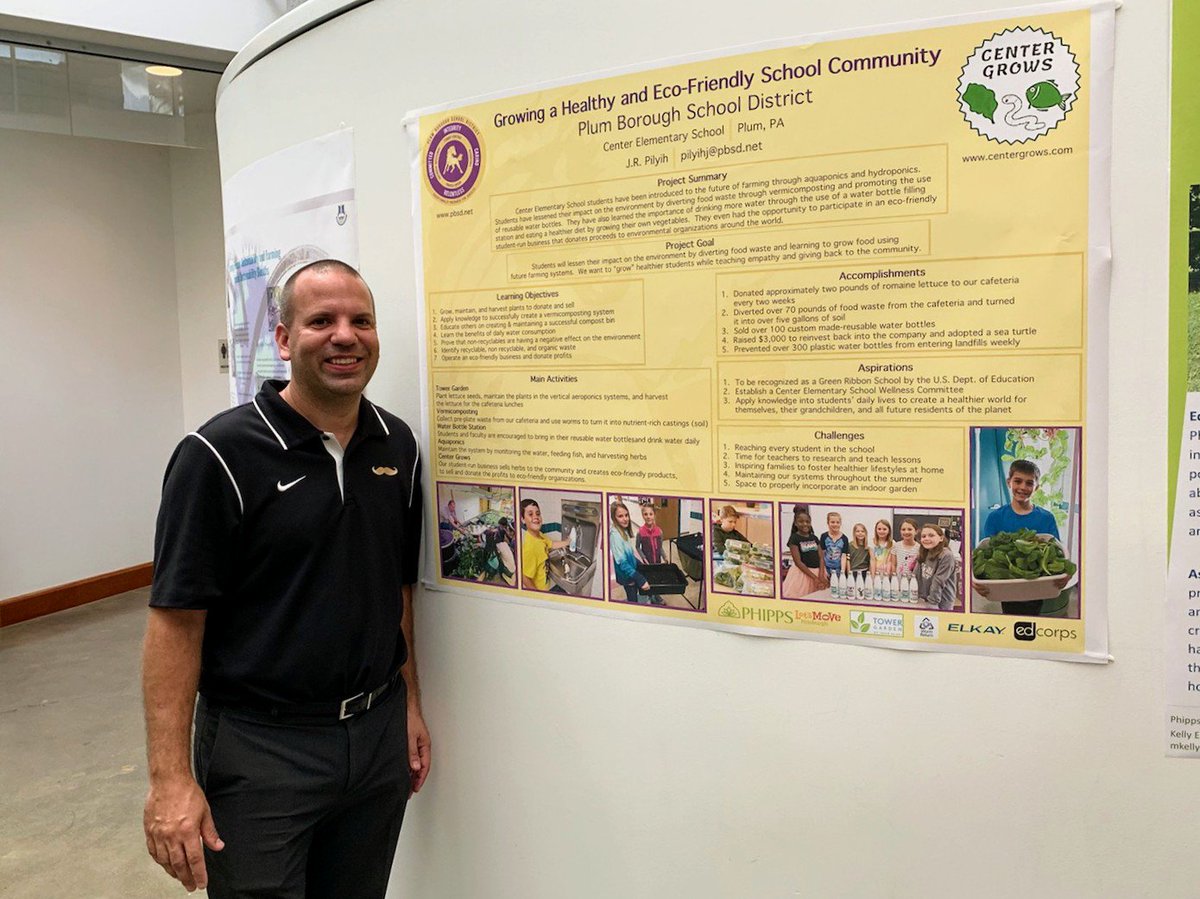jrpilyih's tweet photo. Great evening @PhippsNews learning the benefits of raised beds, what to plant in the fall, &amp; the importance of gardens in schools!  Thanks for joining me @JessPilyih, @MrsSummers4th, &amp; Mr. Summers!  We also shared our Center Champion Schools poster for @LetsMovePGH @JKPlum1 https://t.co/7Msk6YfPyQ