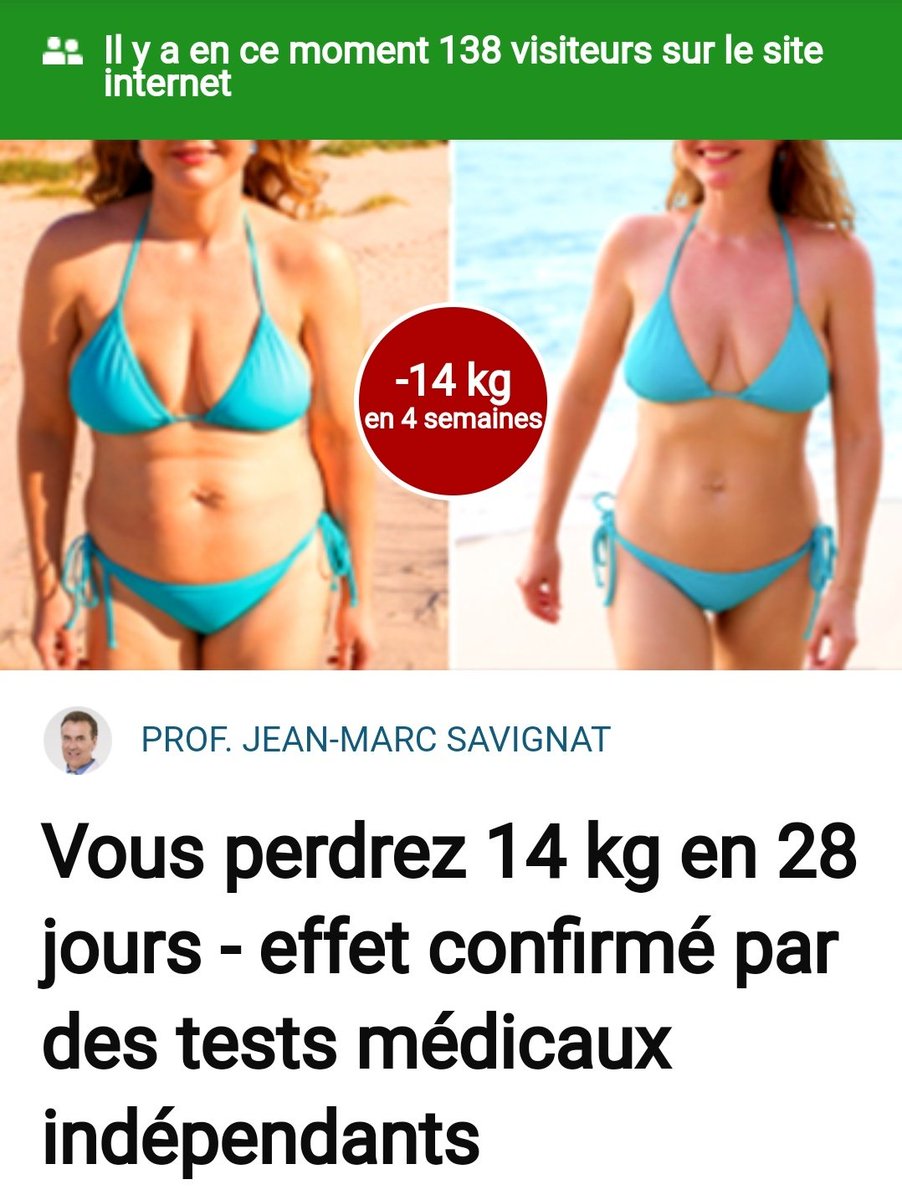 "Sans jeune, sans exercice, sans effet yo yo" donc 14kg en un mois ! 98% de garantie !!!Magnifique non ?!?C'est simple ce produit nettoie les toxines ! Ah bah oui tiens ?!?