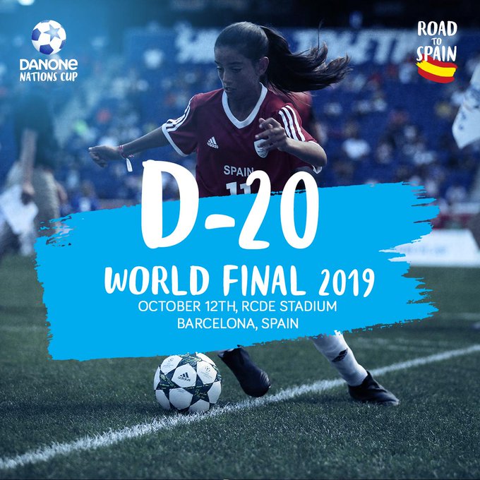 ⌚ Tick tock, tick tock... There are only 20 days left before the #DNC2019 World Final! Are you ready?
#PlayFootballChangeTheGame #RoadToBarcelona #Danone #OnePlanetOneHealth https://t.co/OqbFupo4we