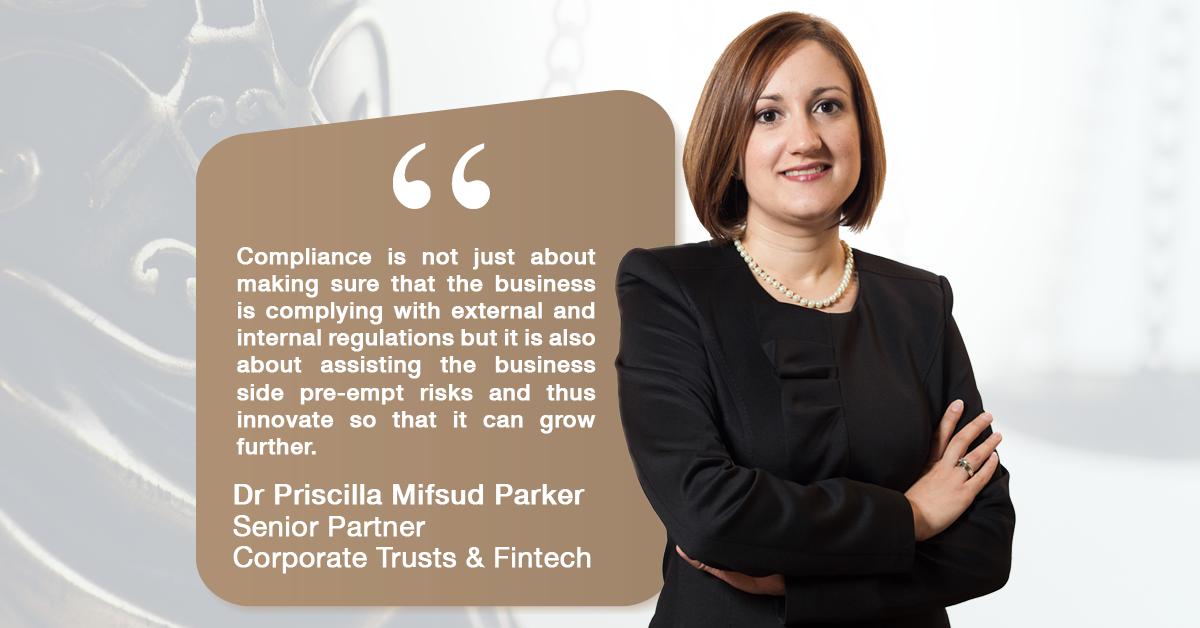 Our Senior Partner for Corporate, Trusts &amp; Fintech, Dr Priscilla Mifsud Parker will be participating in a panel discussion at <a href="/DELTA_Summit/">DELTA Summit</a>. Don't miss out on her speaking slot. 
#DELTASummit2019 #PushingInnovation